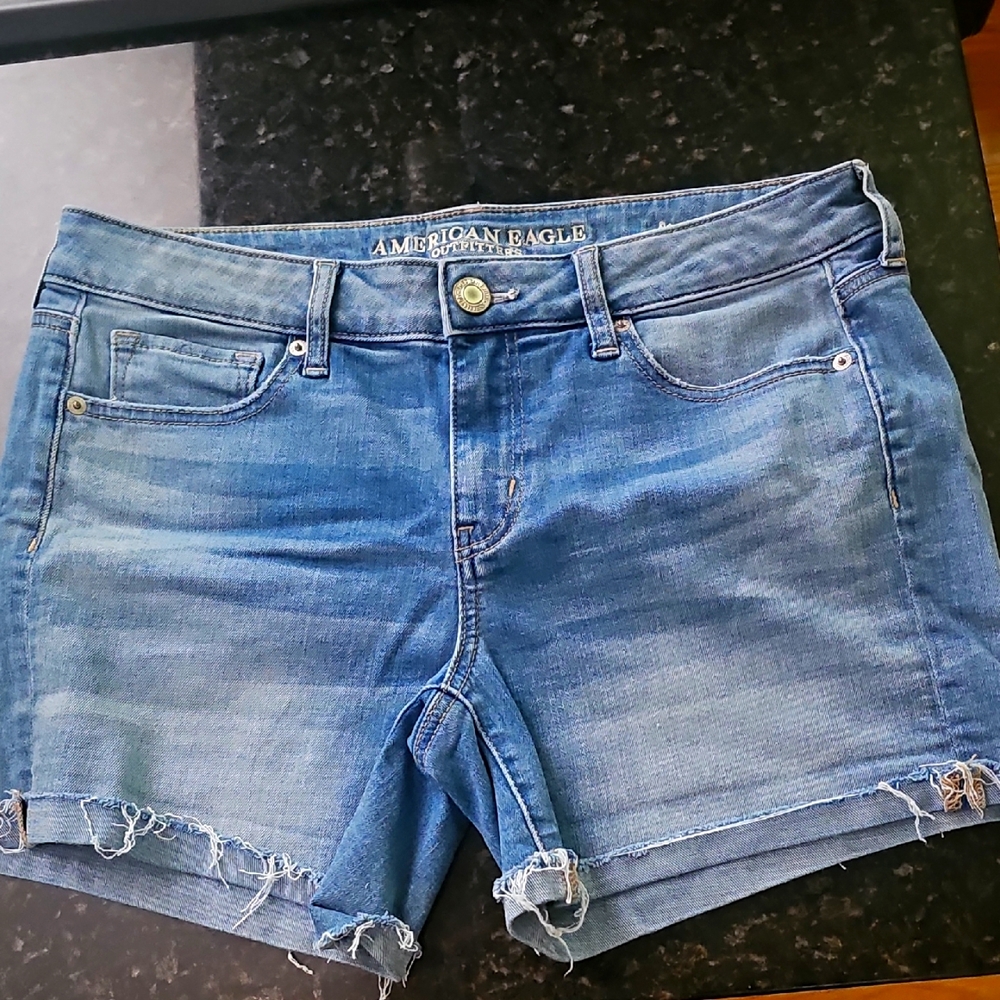 American Eagle Outfitters Women's Blue Denim Shorts